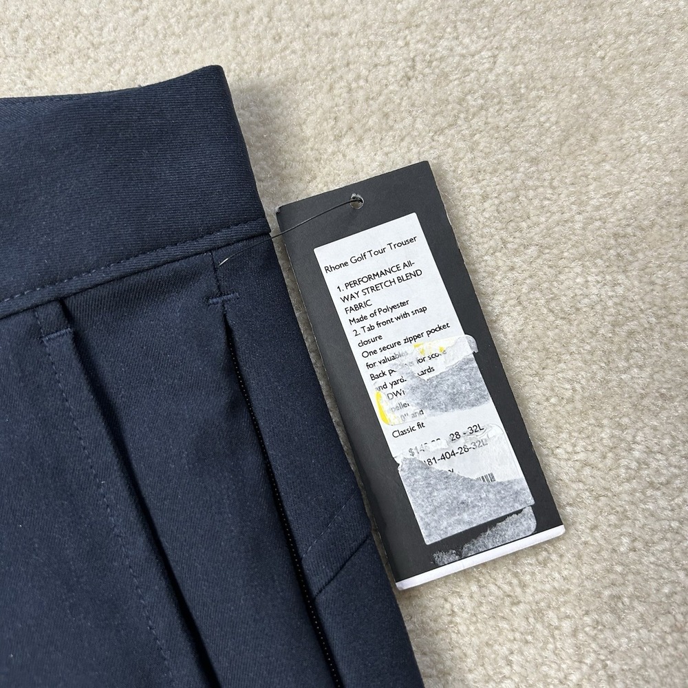 Rhone Golf Tour Performance Golf Pants Mens 28x32 Work Office Commute Pleated - Picture 3 of 4